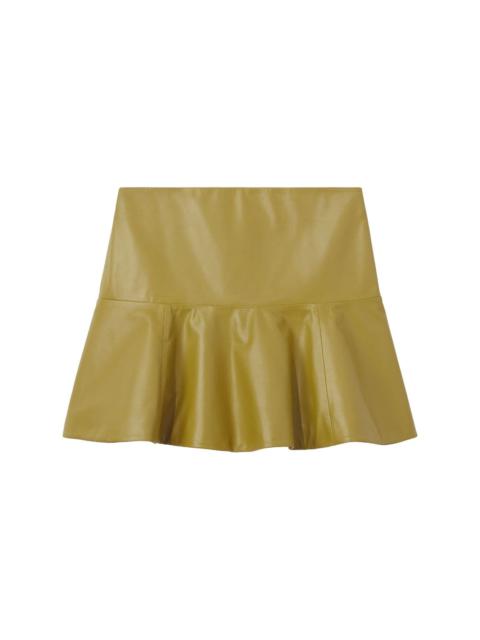 ruffle-hem mini skirt