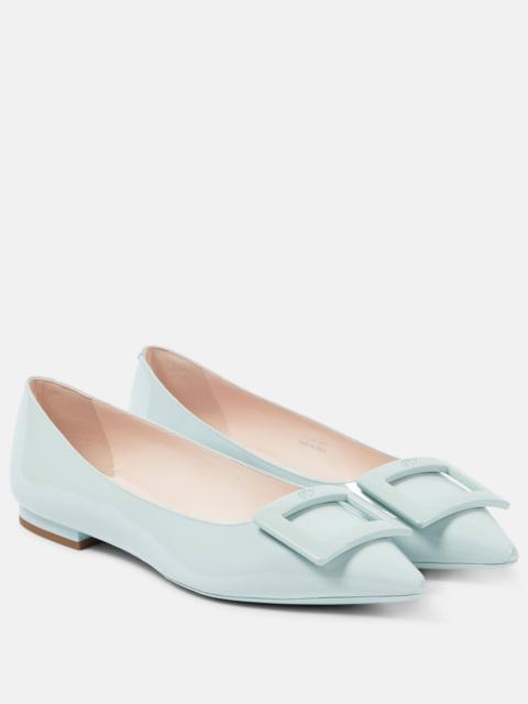 Roger Vivier Gommettine patent leather ballet flats