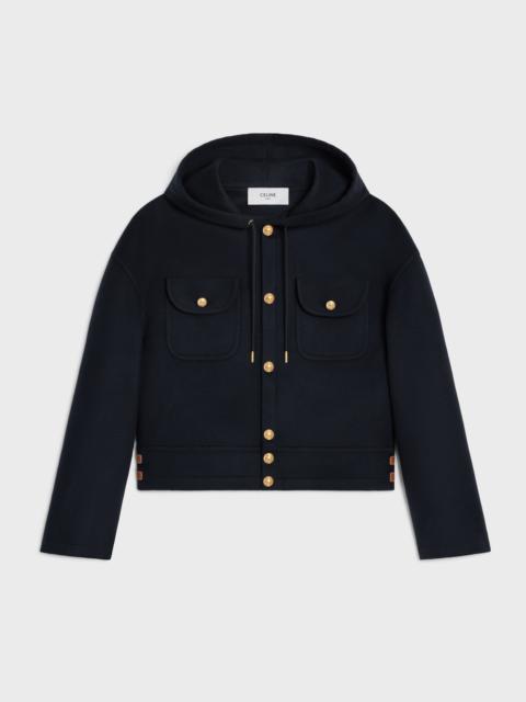 ムートン・ファーコート CELINE | COAT WITH HOOD IN DOUBLE FACE CASHMERE CELINE coat with hood in double face cashmere | REVERSIBLE