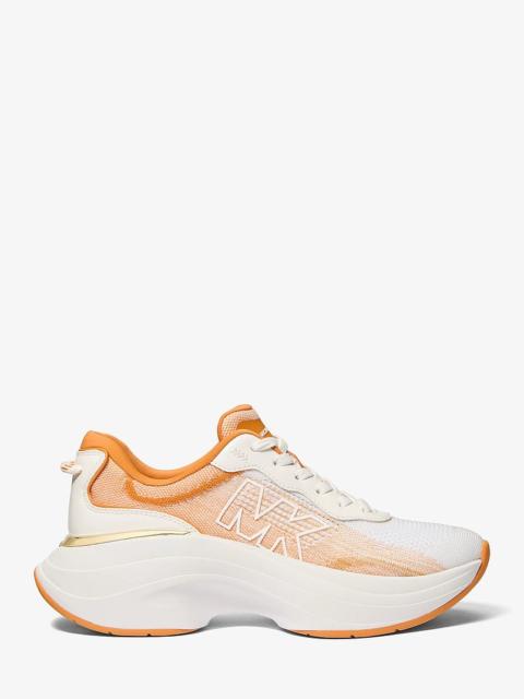 MICHAEL KORS Athena Ombré Stretch Knit Trainer