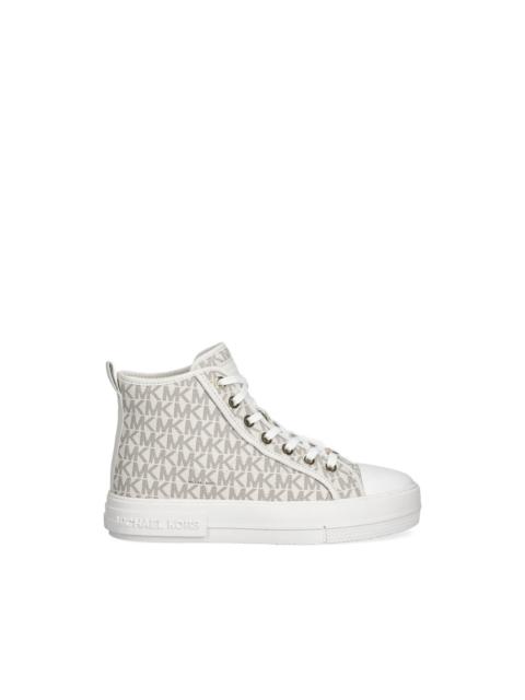 MICHAEL KORS Evy monogram high-top sneakers