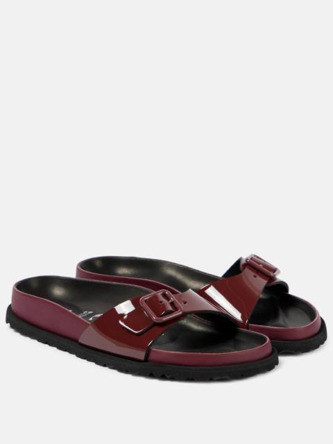 Madrid patent leather slides