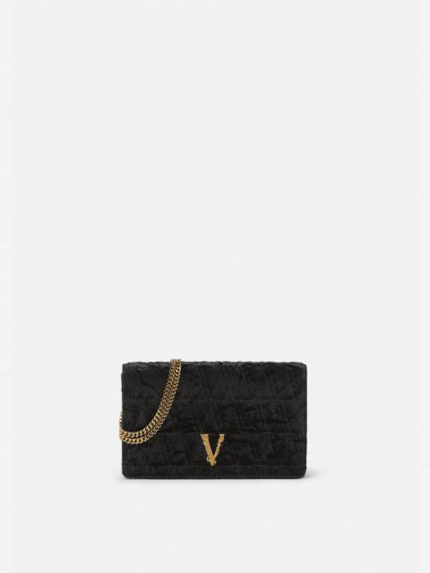 VERSACE Virtus Velvet Clutch