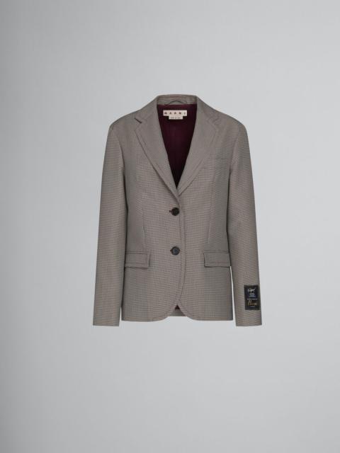 Marni HOUNDSTOOTH WOOL BLEND JACKET | miinto | REVERSIBLE