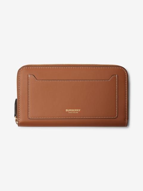 Burberry Large Leather Zip Wallet