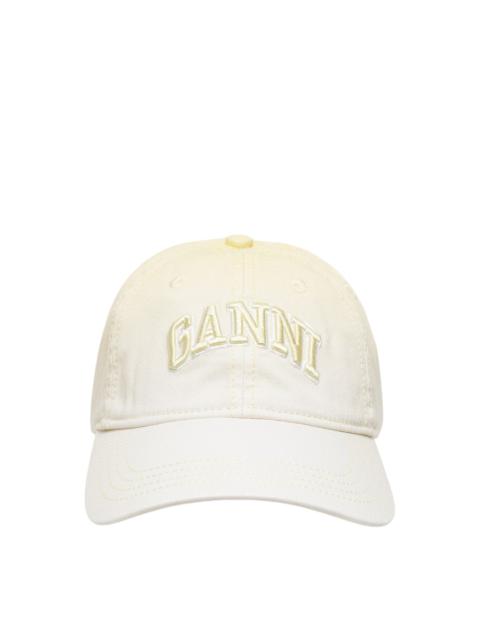 GANNI Ombre Cotton Canvas Cap