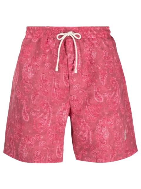 Brunello Cucinelli Paisley-Print Swim Shorts "Pink" BRUN1154