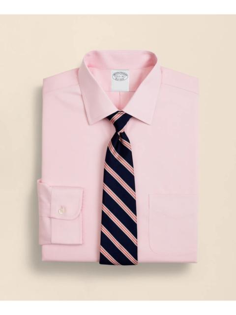 Brooks Brothers Stretch Supima® Cotton Non-Iron Pinpoint Oxford Ainsley Collar Dress Shirt