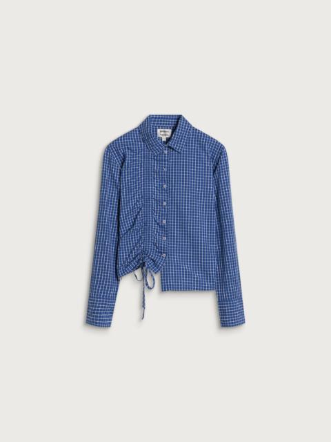 DAMSON MADDER. Damson Madder Talia Ruched Shirt