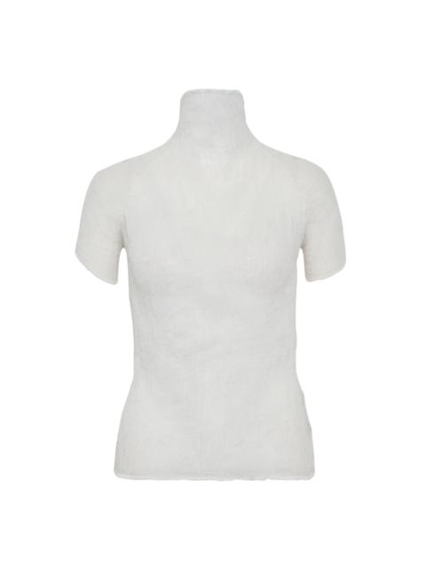 ISSEY MIYAKE Chiffon Twist Woven Top
