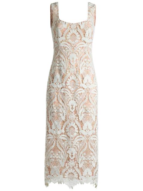 Etro Floral Lace Midi Dress