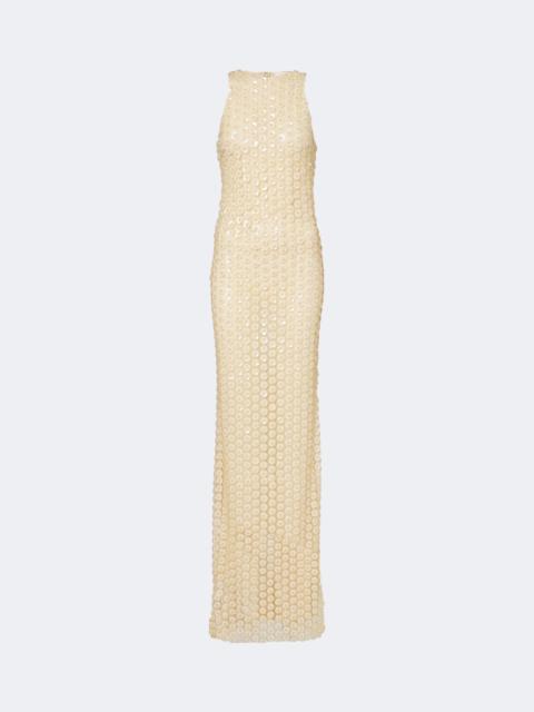 THE NEW ARRIVALS ILKYAZ OZEL Embellished mesh gown