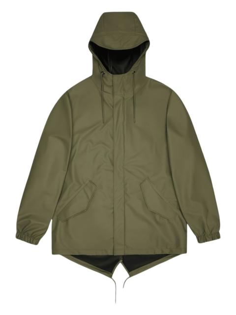 RAINS Fishtail hooded coat