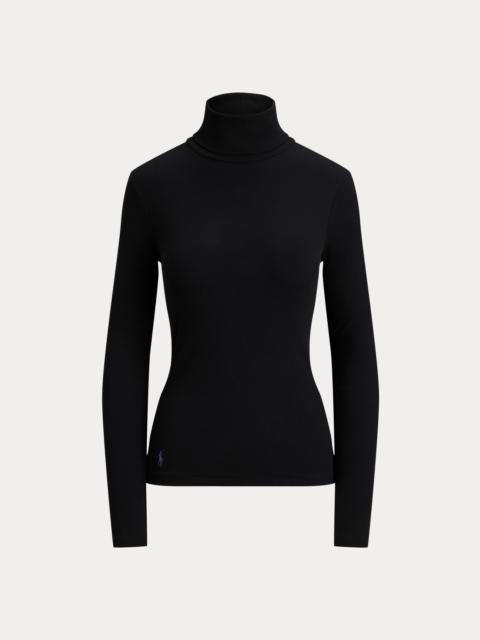 Polo Ralph Lauren Stretch-Cotton Ribbed Turtleneck