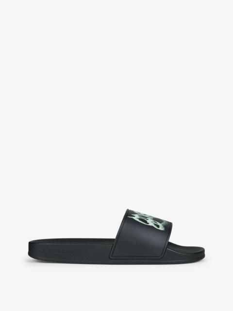 Givenchy SLIDE SANDALS IN RUBBER WITH GIVENCHY INFINITY PRINT
