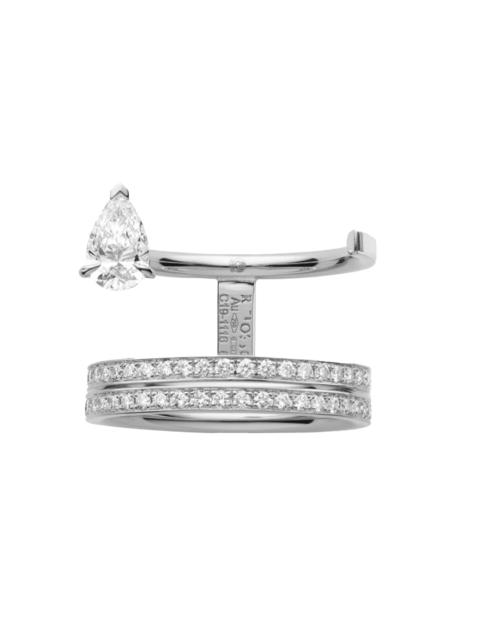REPOSSI Women's Serti Sur Vide 18K White Gold & 0.98 TCW Diamond Ring - White Gold