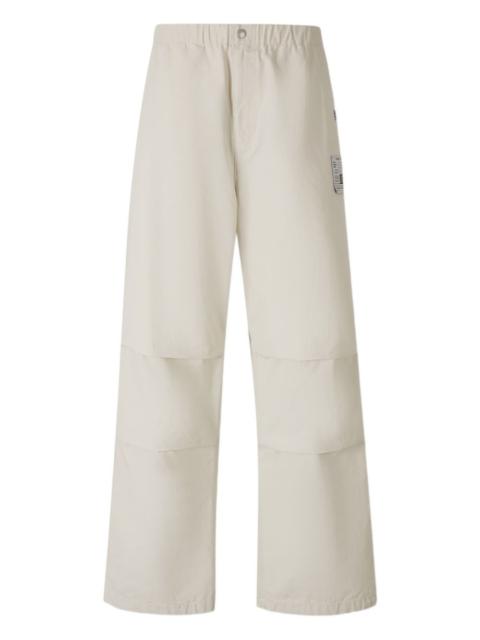 Maison MIHARAYASUHIRO logo-patch cotton trousers