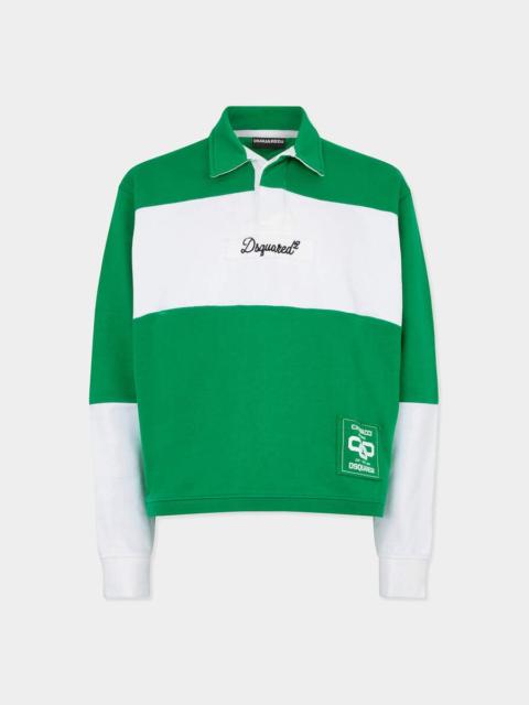 DSQUARED2 D2 COLLEGE RUGBY FIT SWEATSHIRT
