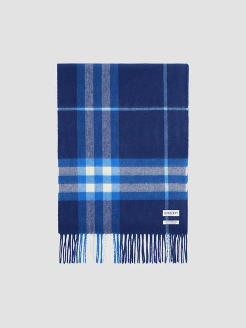 Burberry Men's Check Cashmere Scarf - Torrent Blue