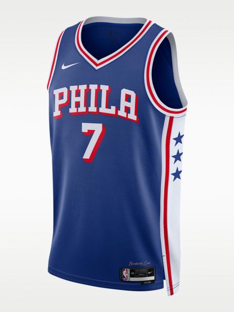 Nike Jaylen Brown Philadelphia 76ers Icon Edition Men's Nike Dri-FIT NBA Swingman Jersey