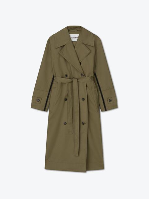 Nanushka ALEYNA - Tech-canvas coat - Dark olive