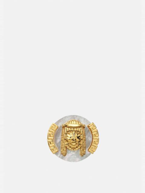 VERSACE La Maschera Mother of Pearl Ring