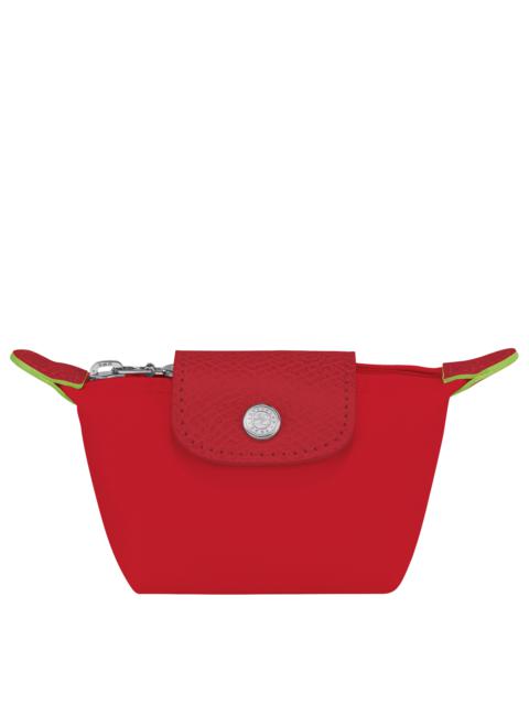 Le Pliage Green Coin purse Tomato - Recycled canvas