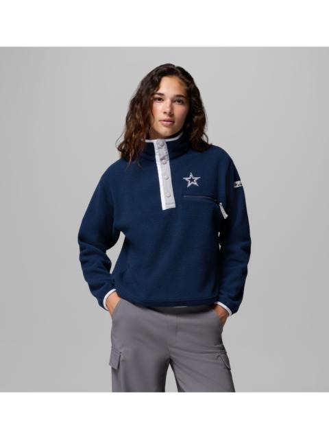 Columbia Women's Helvetia Cropped Half Snap Fleece - Dallas Cowboys