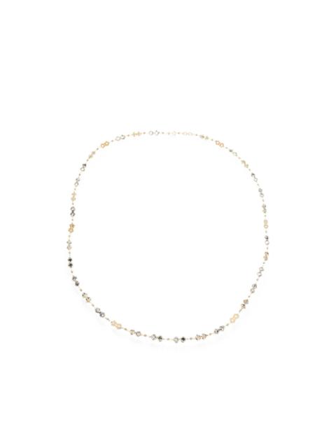 TORY BURCH Double T logo-plaque necklace