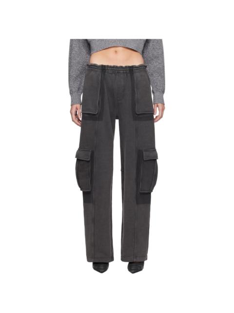 alexanderwang.t Gray Oversized Cargo Sweatpants