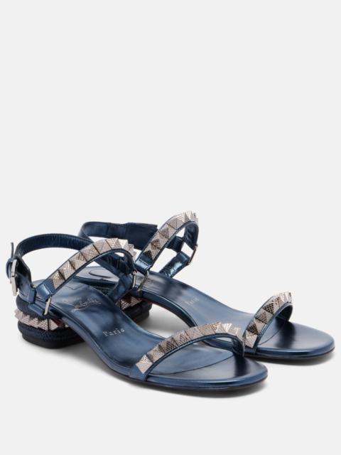 Pyra embellished leather sandals