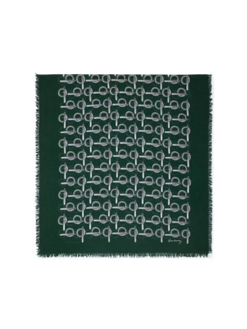 B-print wool scarf