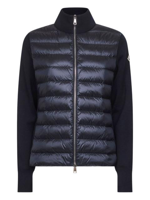 Moncler knitted-sleeve padded jacket