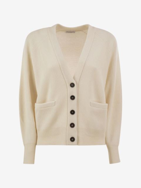 Brunello Cucinelli ribbed-knit cashmere cardigan