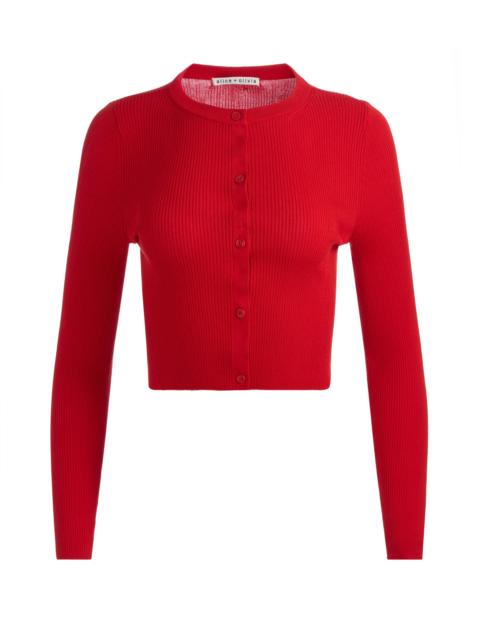 Alice + Olivia CARSON CARDIGAN - CHILI PEPPER