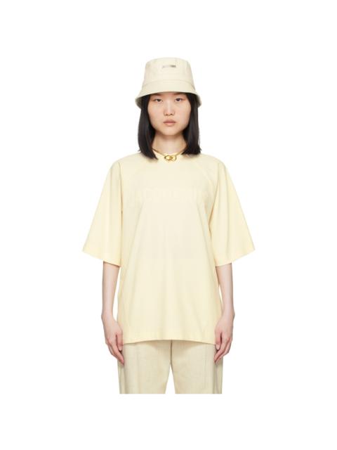 JACQUEMUS Beige Les Classiques 'Le t-shirt Typo' T-Shirt