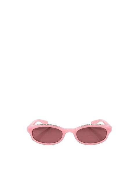 Chrome Hearts Lowrider oval-frame sunglasses