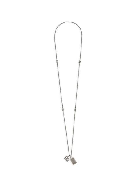 Dolce & Gabbana LOGO-PLAQUE DOG-TAG NECKLACE