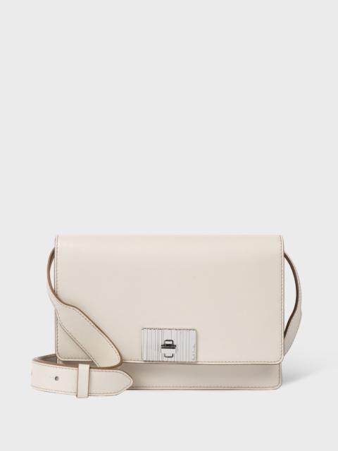 Paul Smith Women's Cream 'Shadow Stripe' Buckle Crossbody Bag