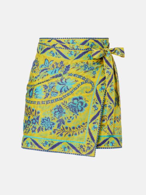 Etro Floral cotton beach cover-up