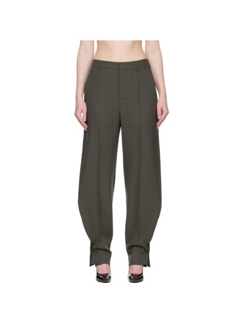 Jean Paul Gaultier Taupe 'The Button-Hole' Trousers