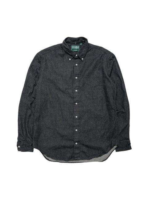 Gitman Vintage Black Japanese Silk Denim Shirt