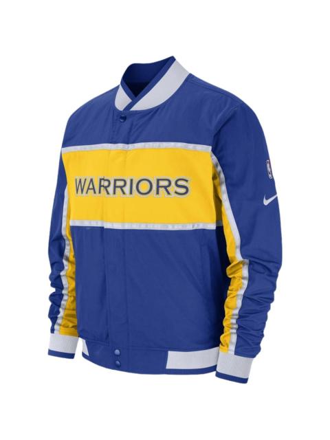 Nike Nike NBA 골든 스테이트 워리어 농구 스포츠 색 블록 재킷 블루 AJ9152-495