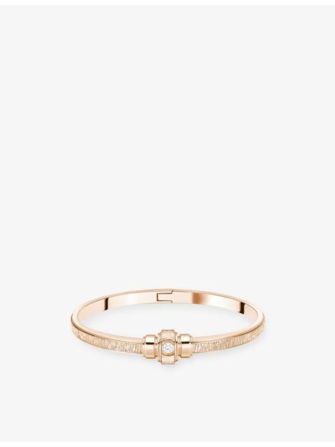 Piaget Possession 18ct Rose-Gold And 0.09ct Brilliant-Cut Diamond Bangle