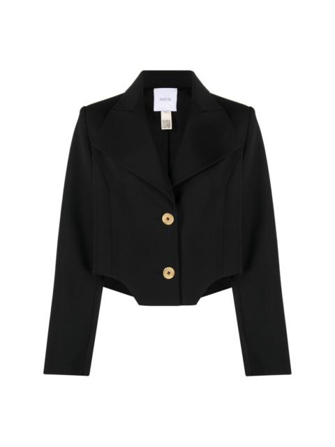 PATOU cropped virgin wool-blend blazer