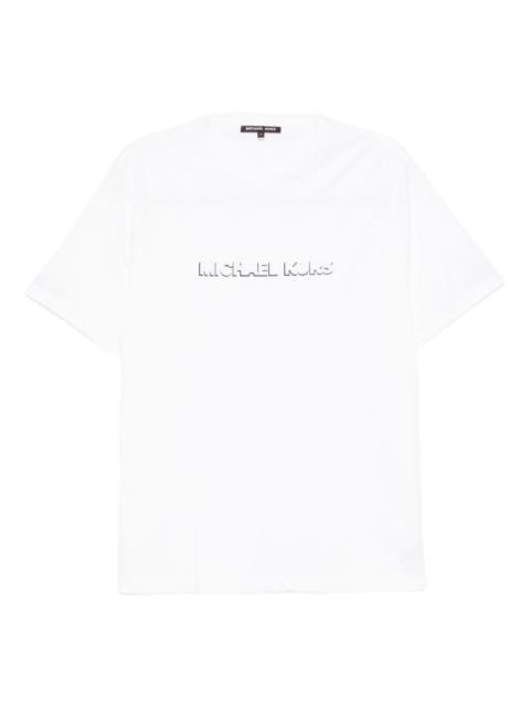 MICHAEL KORS logo-embroidered T-shirt