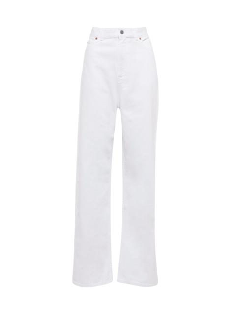 Valentino High-rise wide-leg jeans