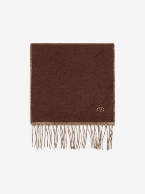 Valentino VLogo Signature fringed scarf