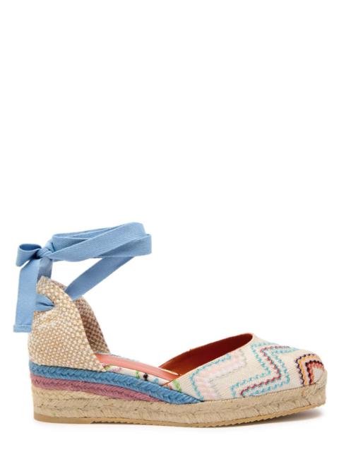 Missoni Missoni Eva 30 Zigzag Canvas Wedge Espadrilles