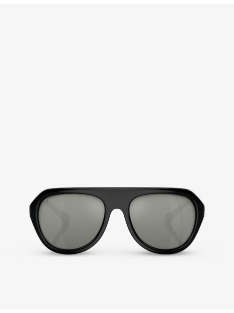 Ferrari FH2002QU pilot-frame injected sunglasses